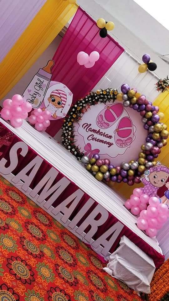 Chrome Multicoloured Balloon Decoration for Birthday