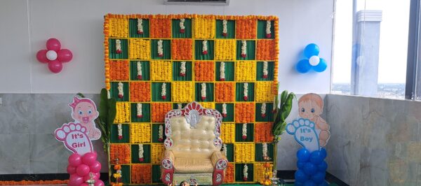 Mari Gold Decoration Baby Shower