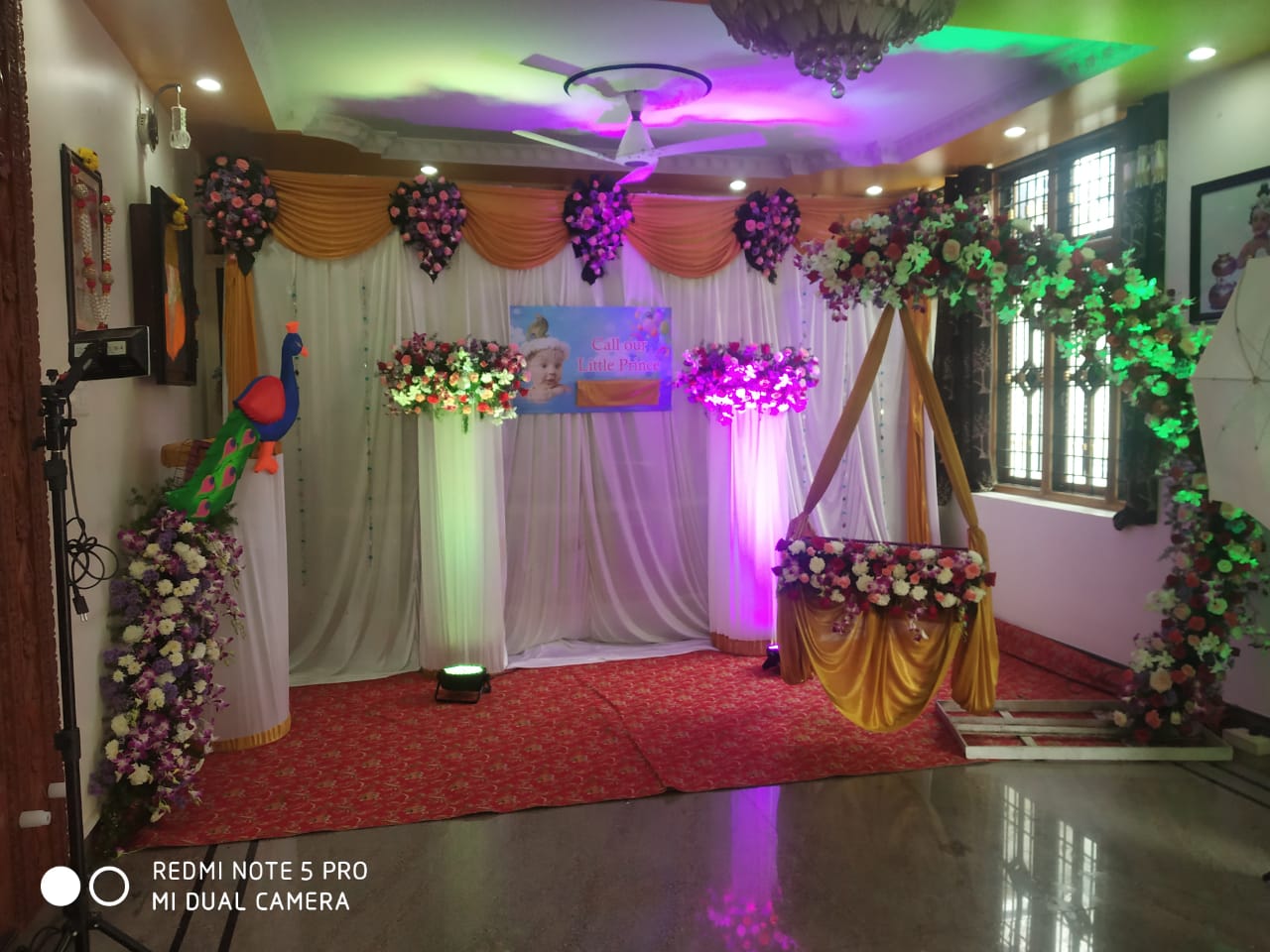 Grand Multi Flowers Decoration for Naming Ceremony