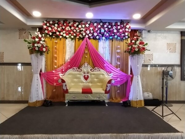 Gerbera and Cloth Decoration for Wedding