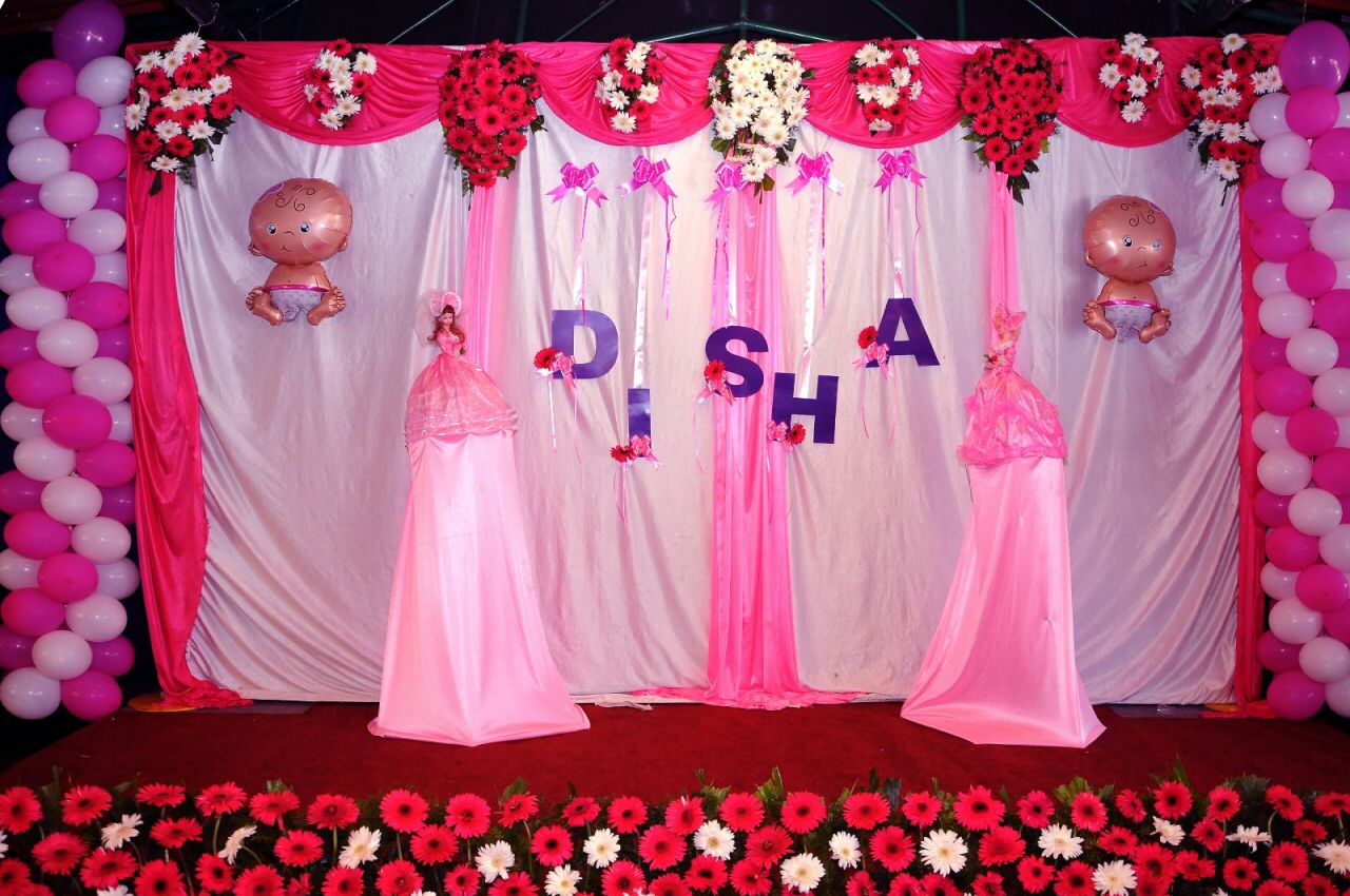 Gerbera Flowers and Barbie-themed Decoration