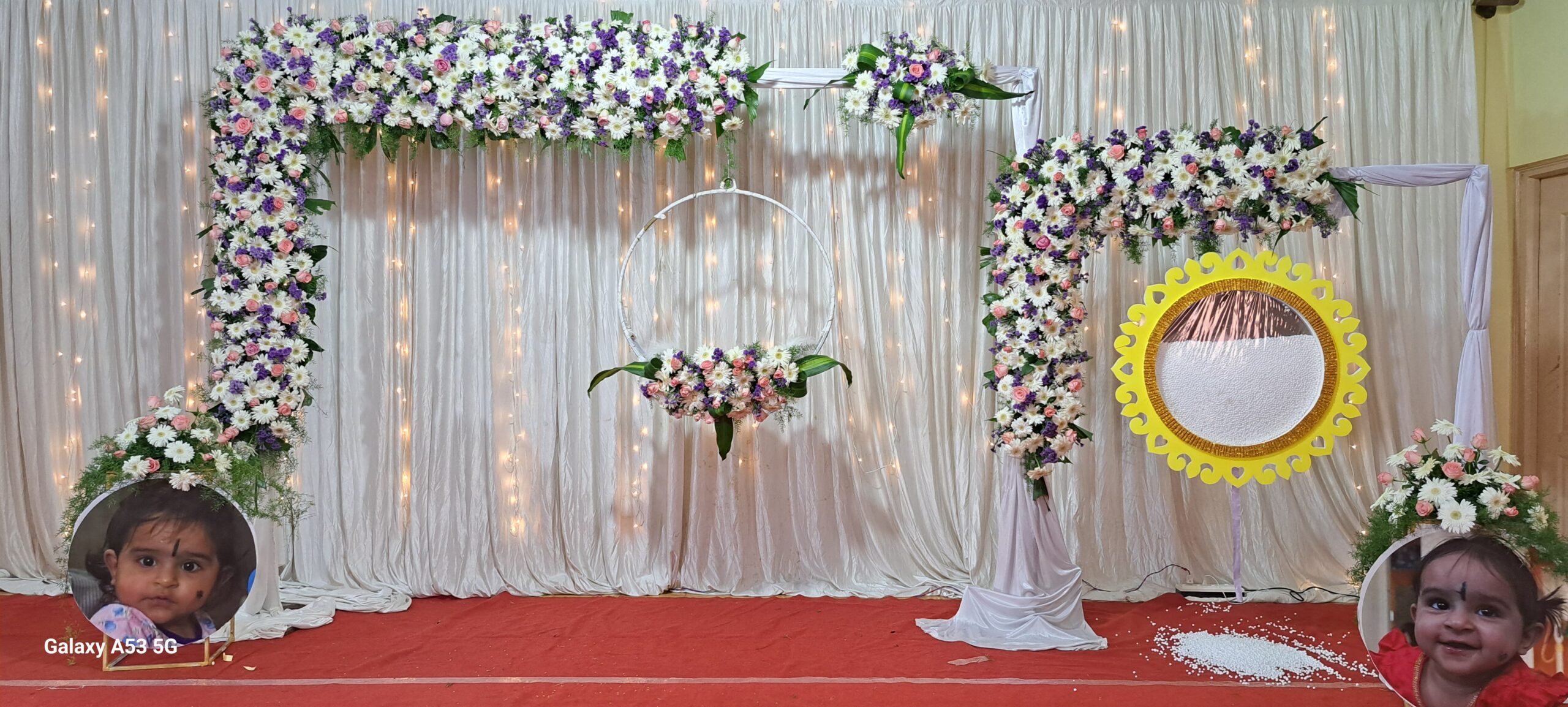 Beautiful Flower Decor for Naming Ceremony