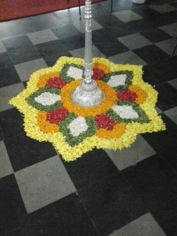 Beautiful Flower Rangoli Decoration For Events
