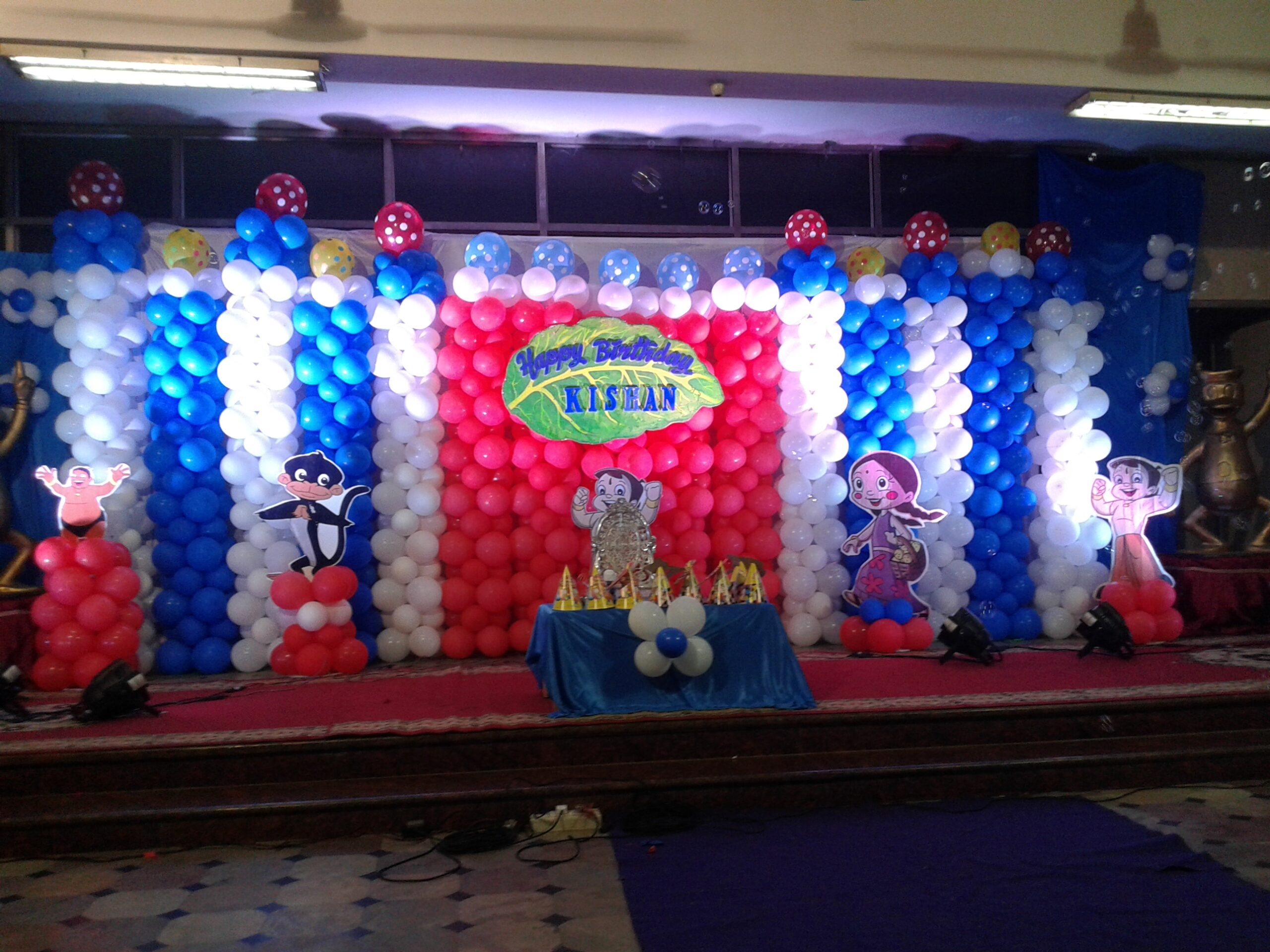Grand Chotta Bheem-themed Balloon Decoration