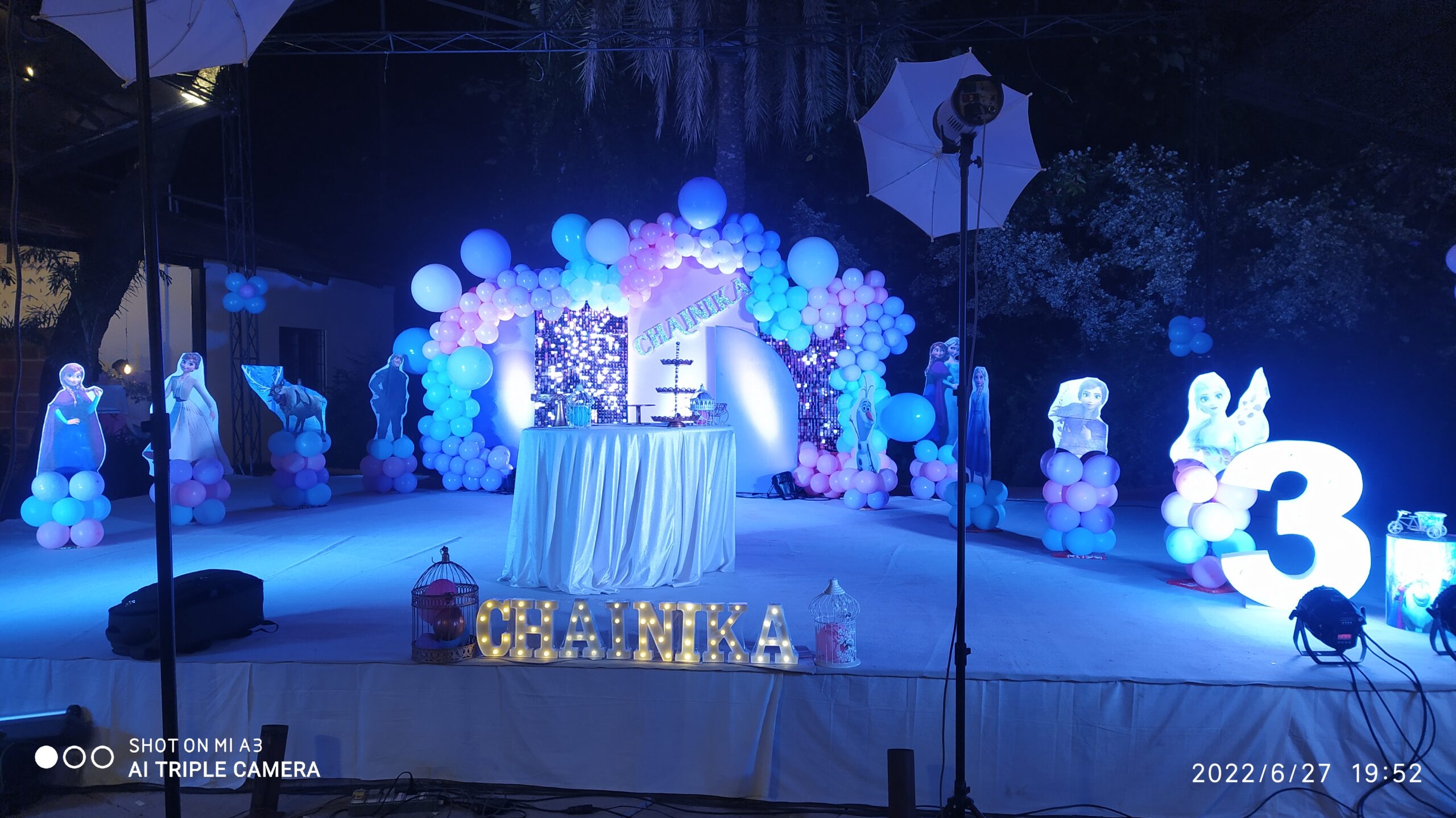 Elsa-Themed Grand Pastel Balloon Decoration