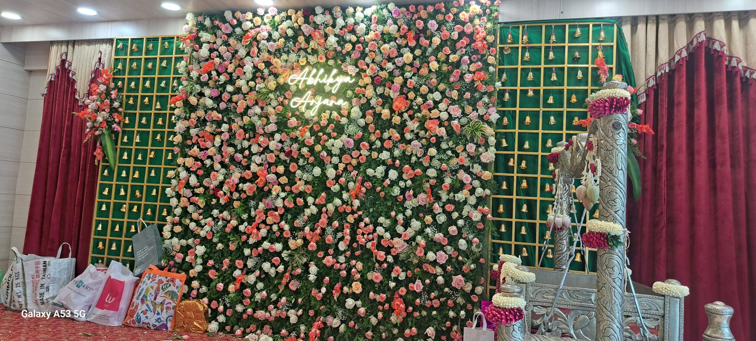 Beautiful Rose and Bells Grand Decoration