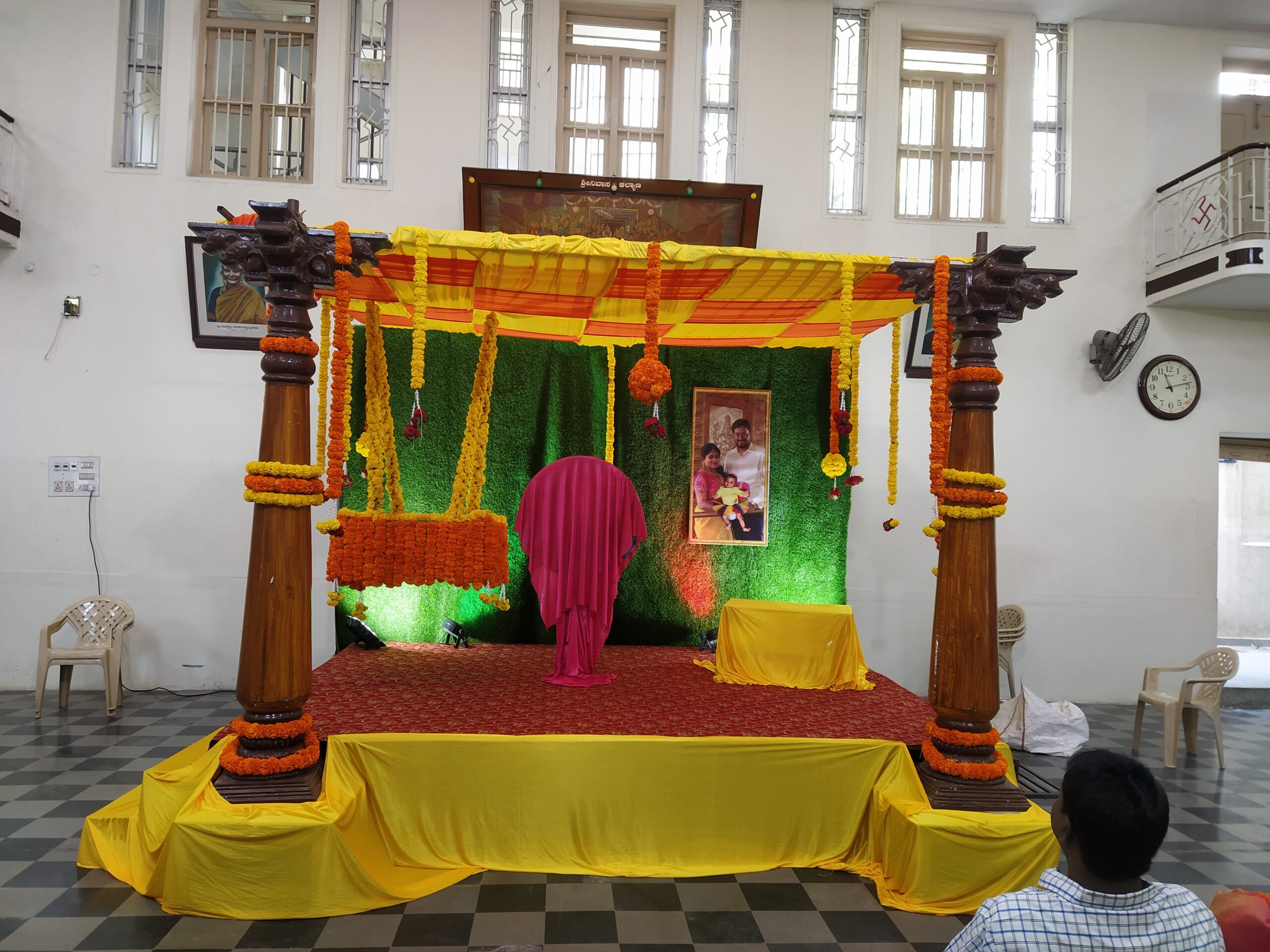 Very Grand flower decor for Naming Ceremony