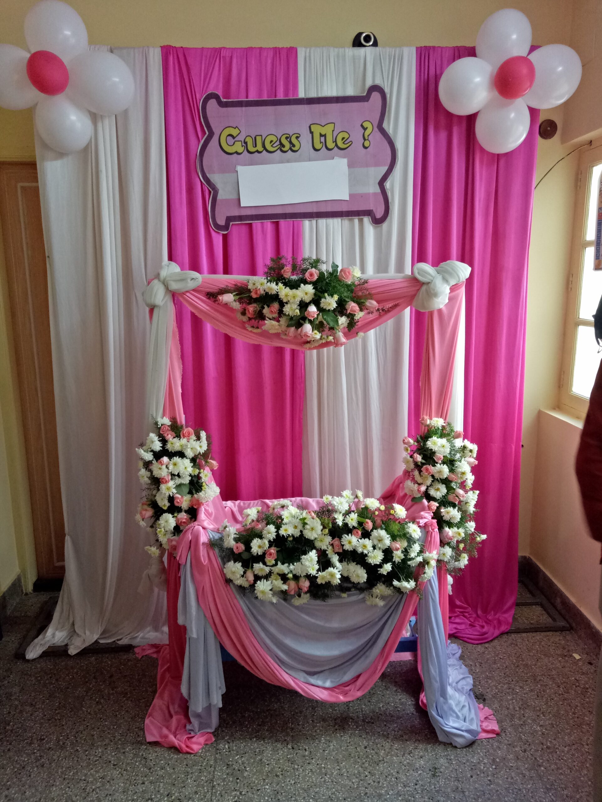Pink and White Floral Decoration