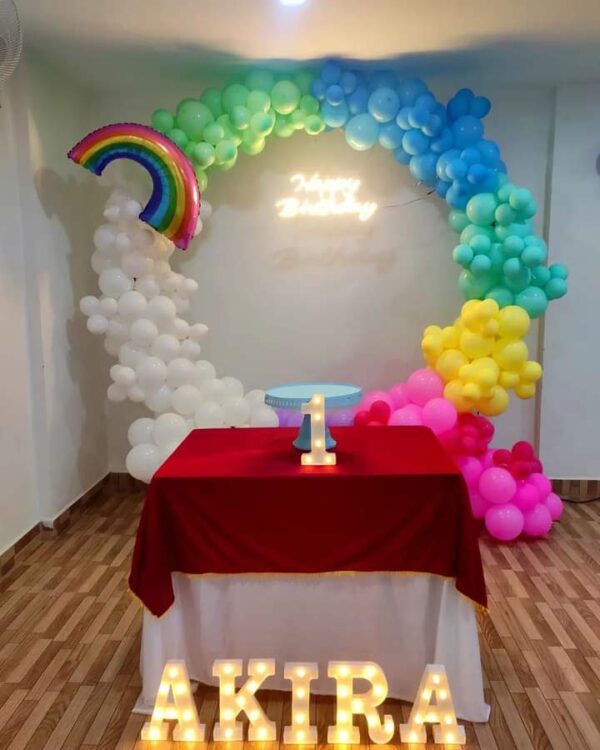 Multicoloured Arch Balloon Decoration for Birthday Parties
