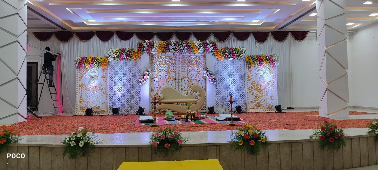 Pink, Orange and White Gerbera Floral Decoration Package
