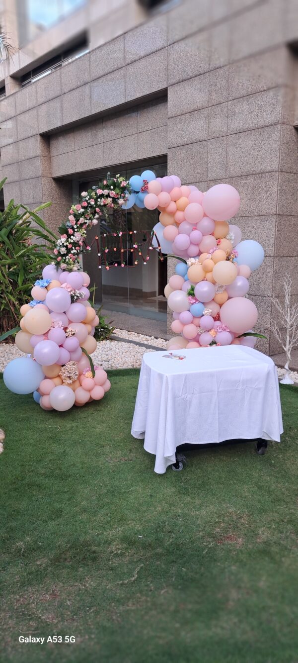 Beautiful Flower and Balloon Arch Decoration