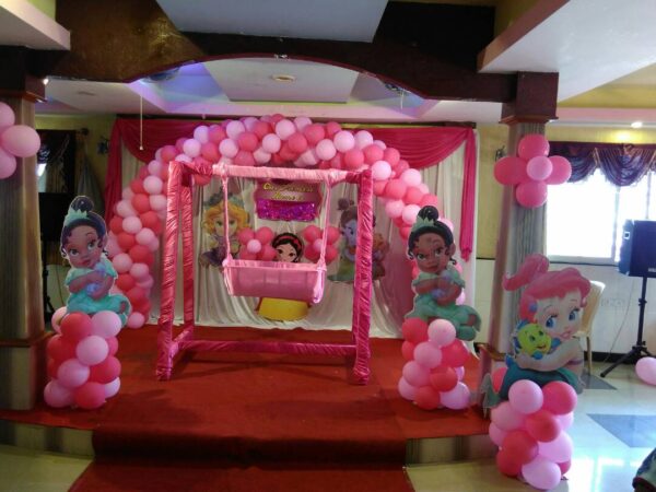 Princess- themed Balloon Decoration for Naming Ceremony