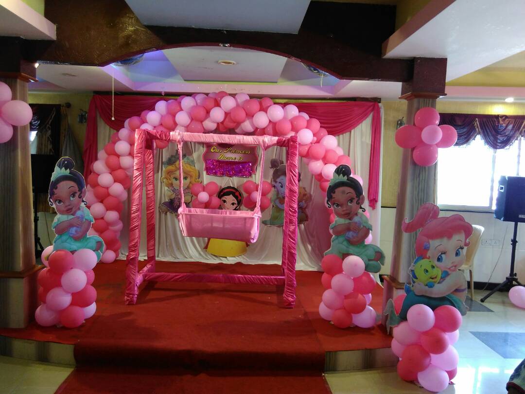 Princess- themed Balloon Decoration for Naming Ceremony