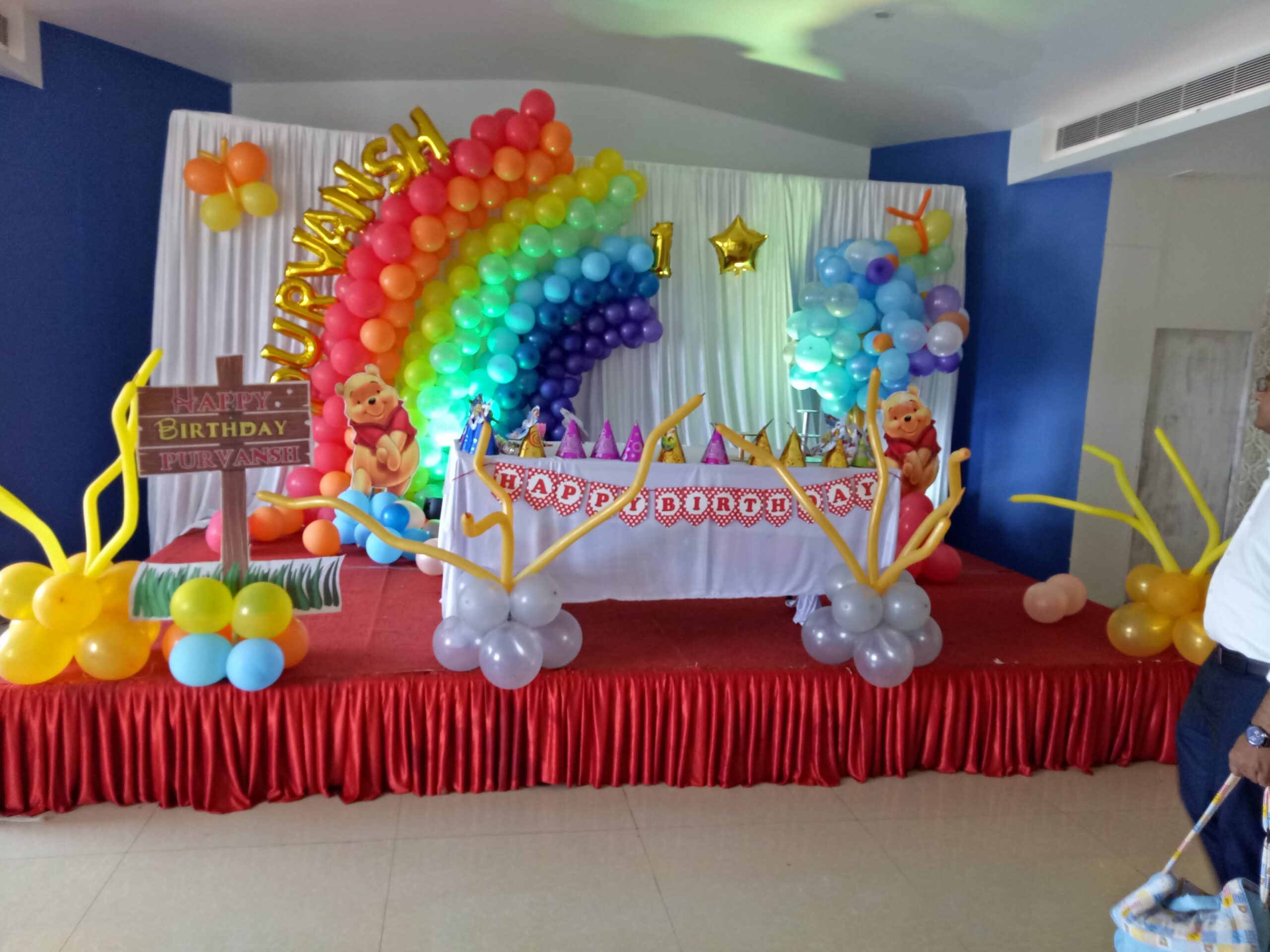 Rainbow-themed Beautiful Balloon Decoration